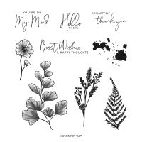 Nature's Prints Cling Stamp Set (English)